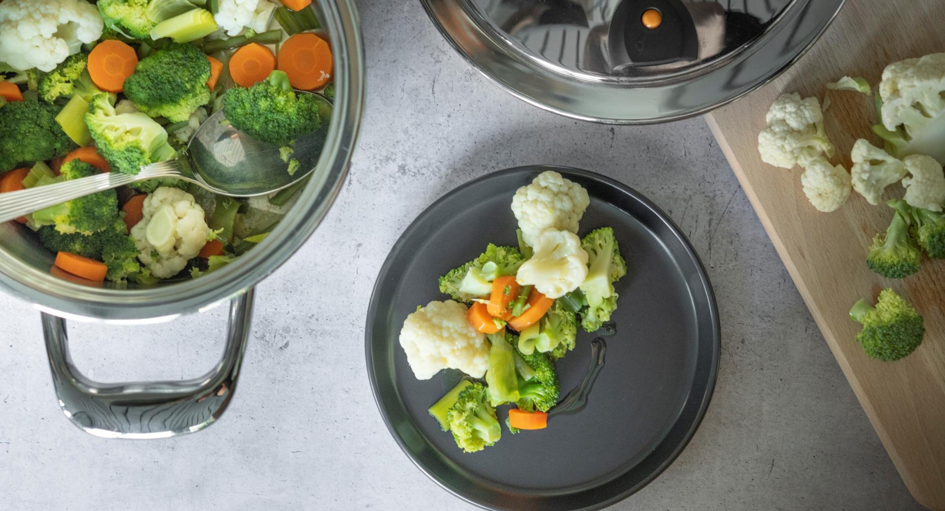Cómo cocinar verduras al vapor: receta fácil y rápida con tiempo e  ingredientes
