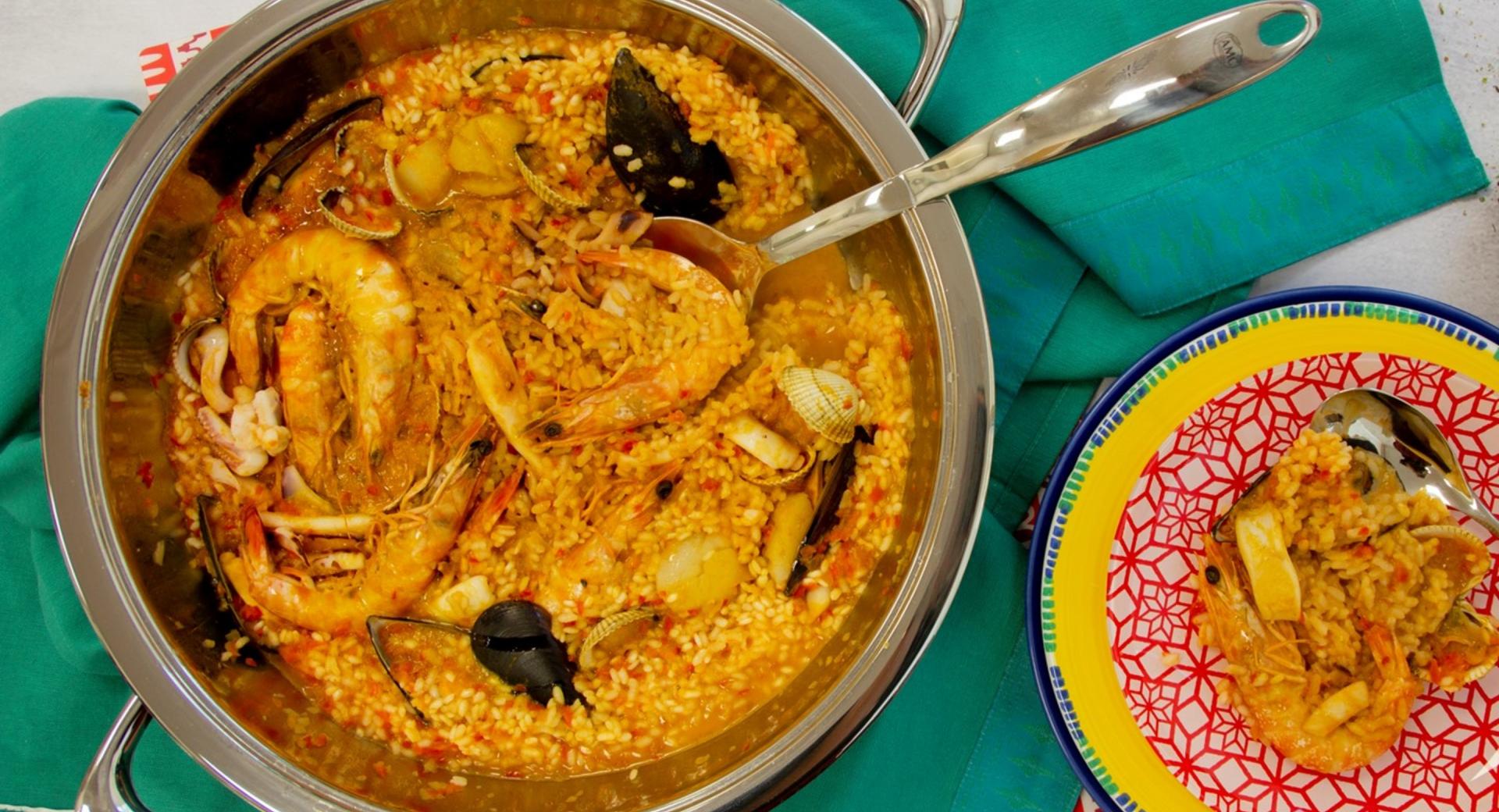 Arroz meloso de marisco