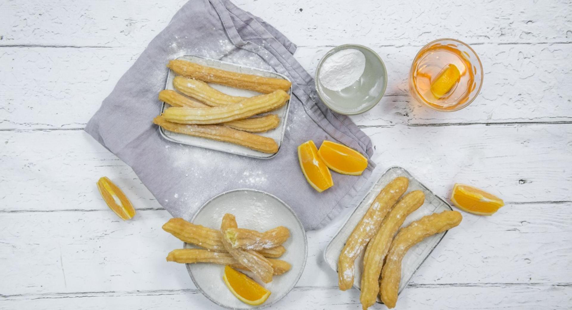 Churros de naranja