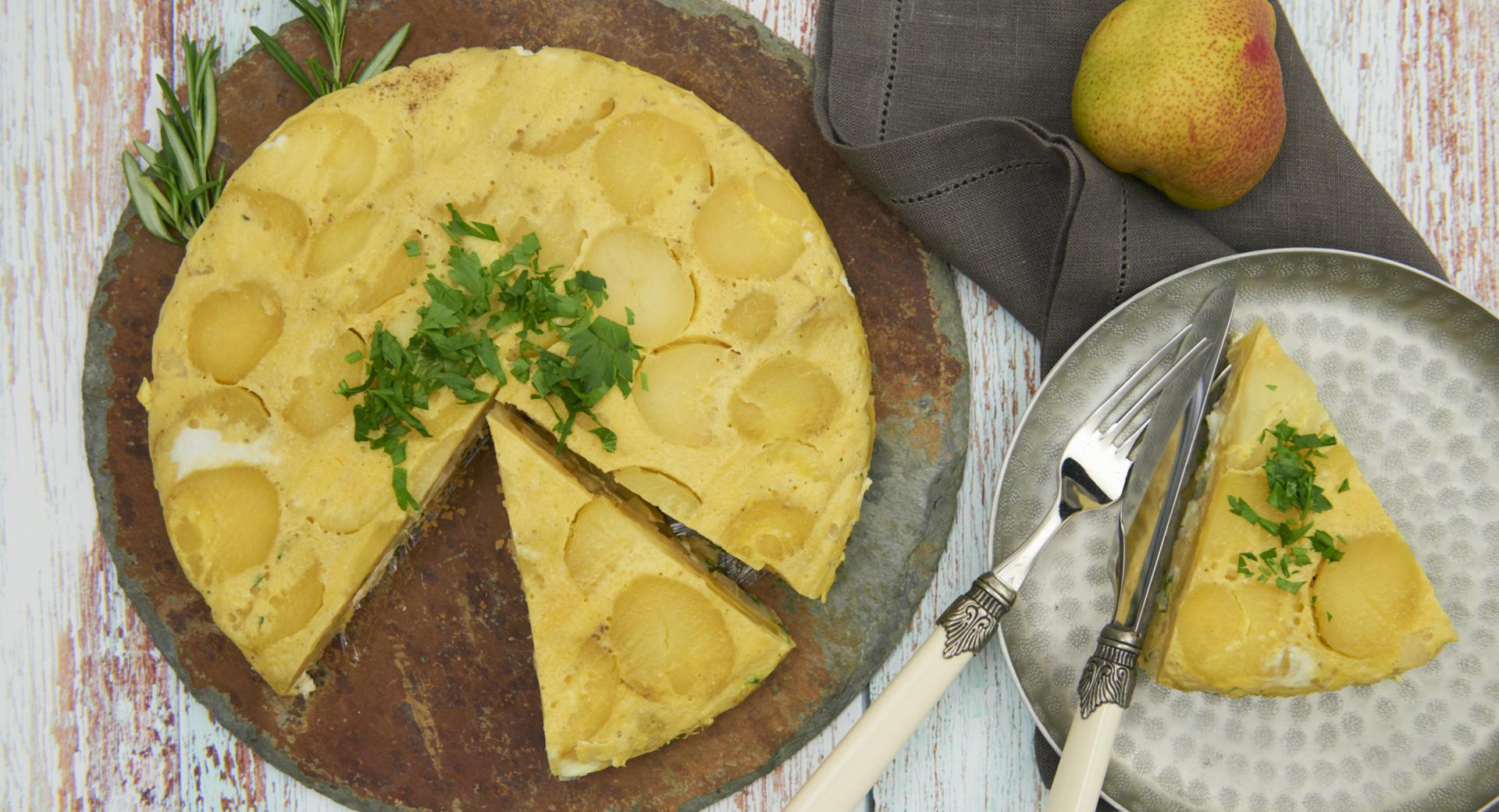  Pastel de patata y pera