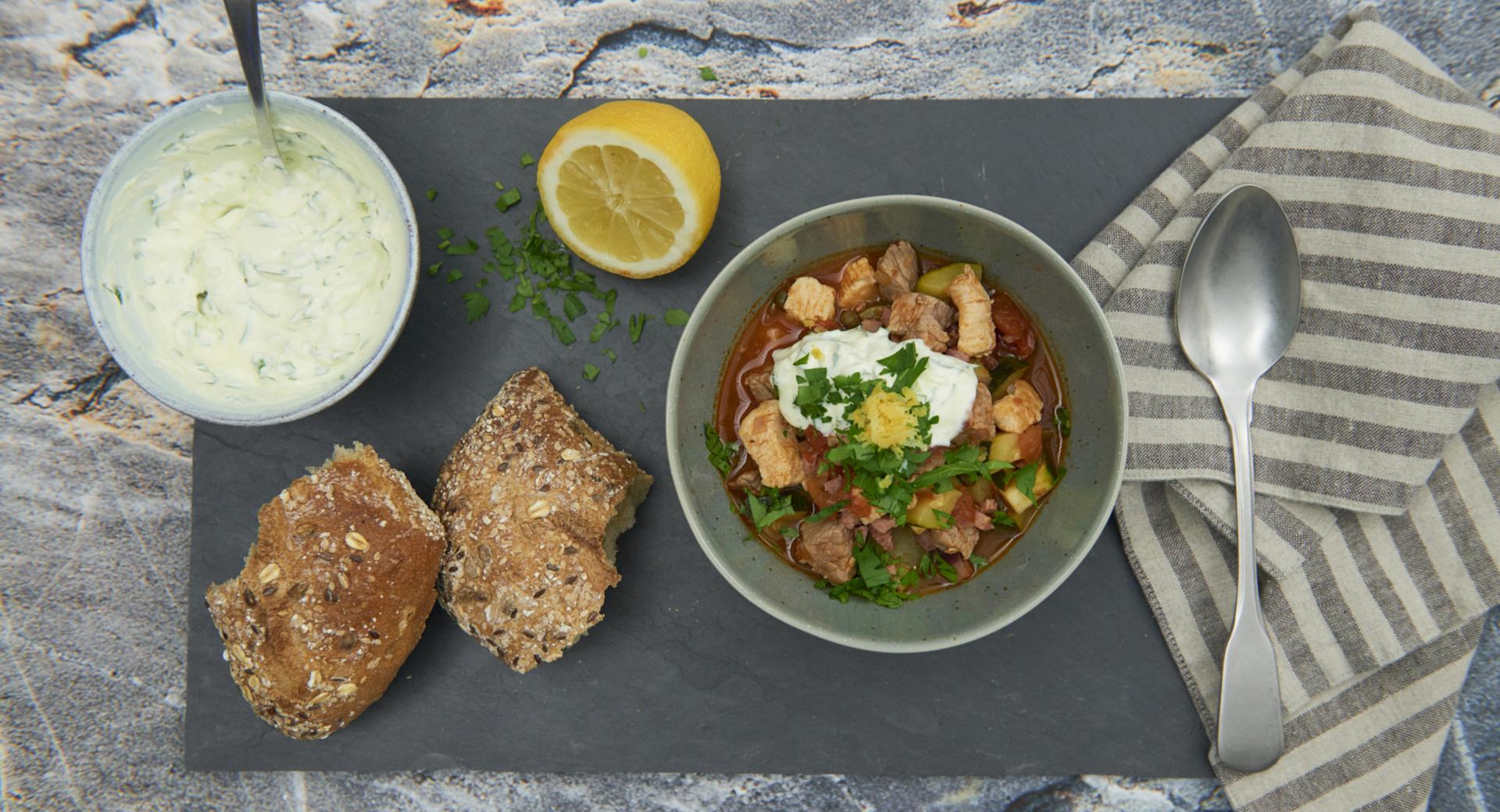 Guiso de verduras con carne