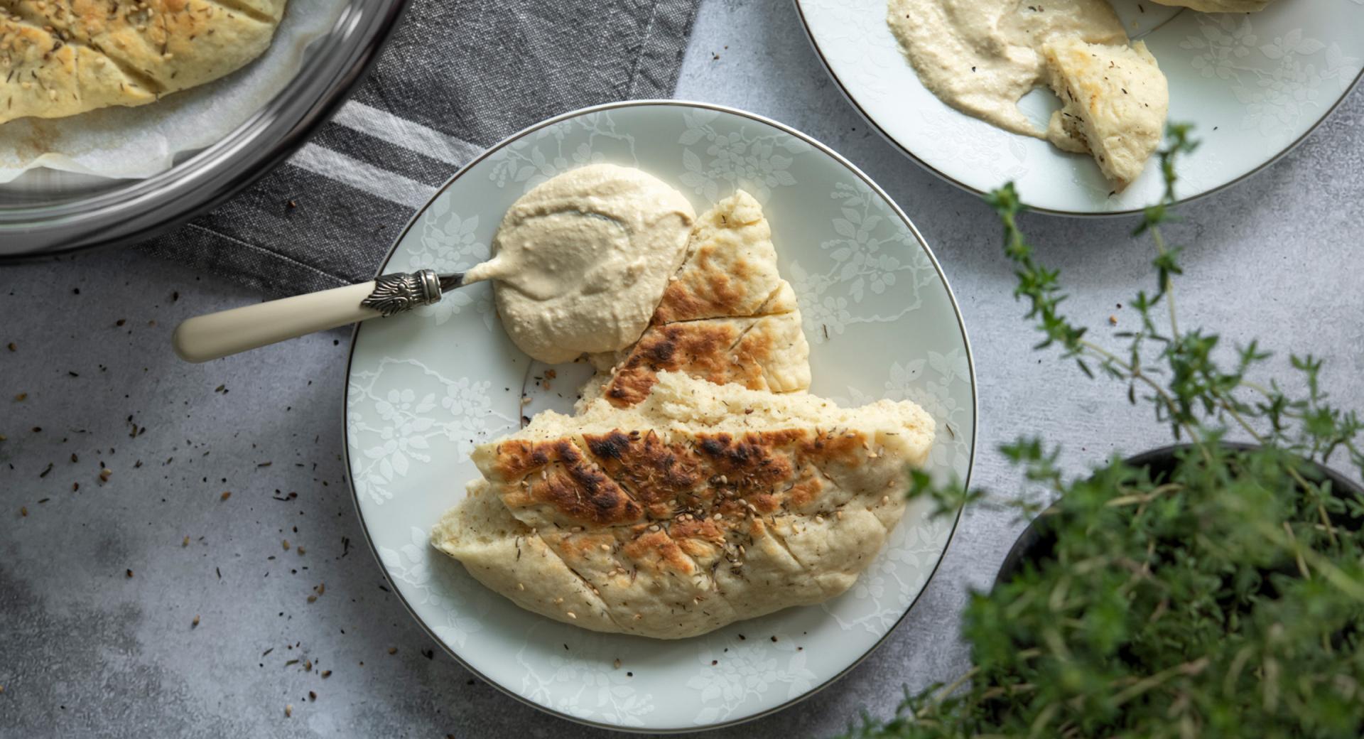 Pan de pita al estilo turco