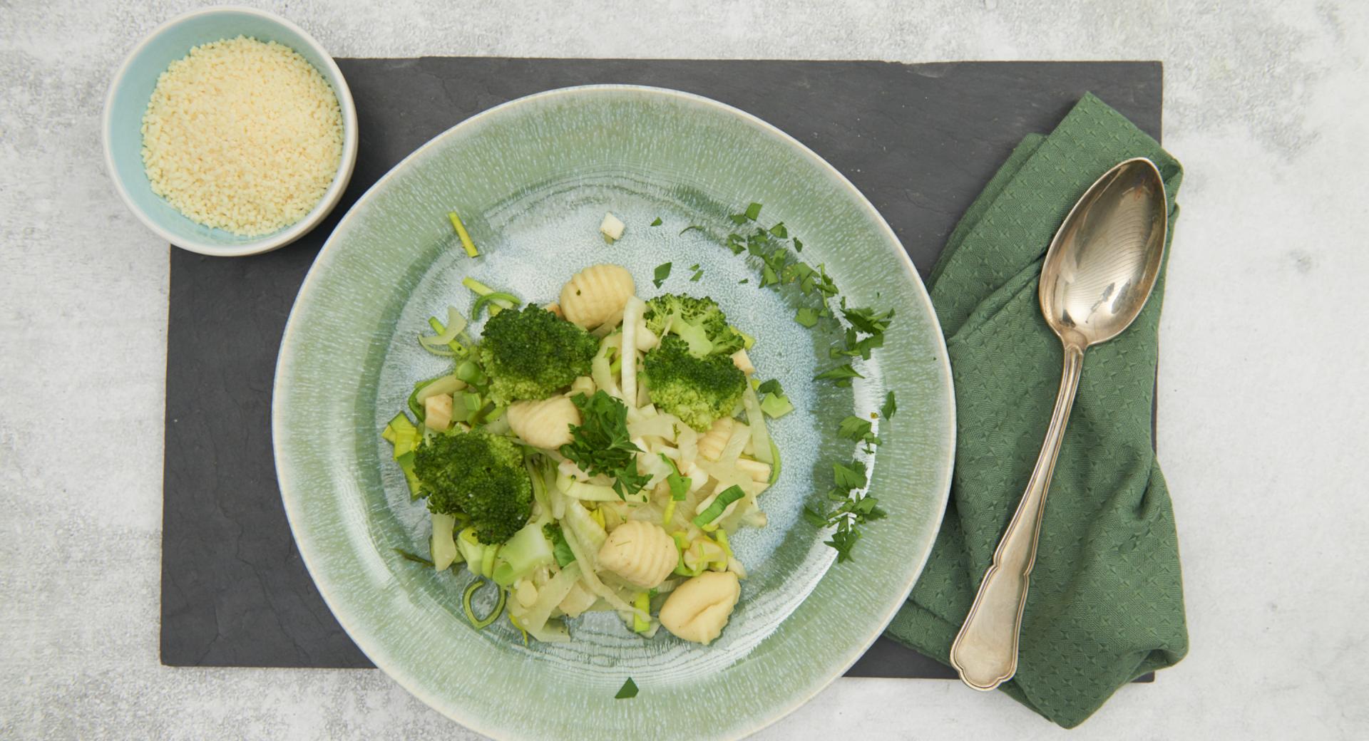 Ñoquis con verduras