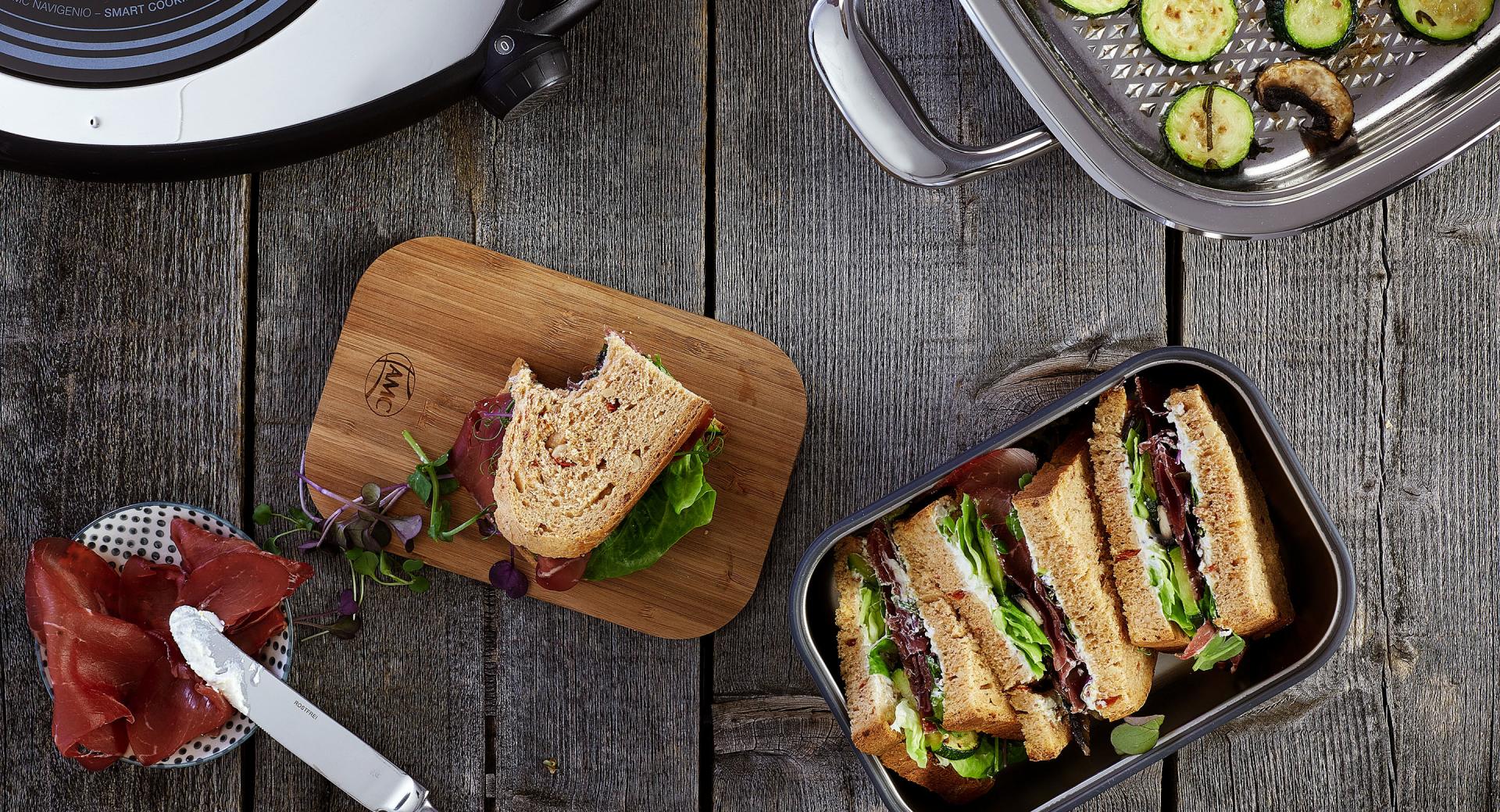 Sándwich con verduras a la parrilla