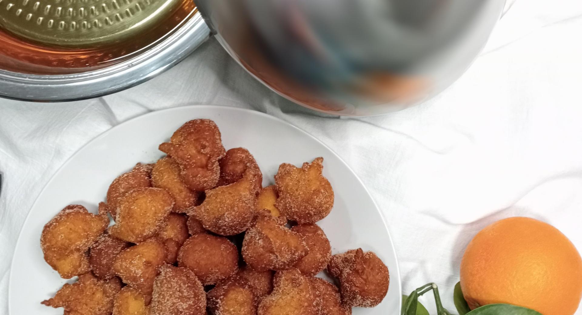 Buñuelos de naranja y yogur