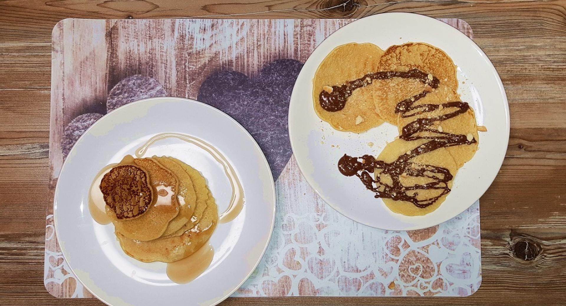 Tortitas con leche de almendra