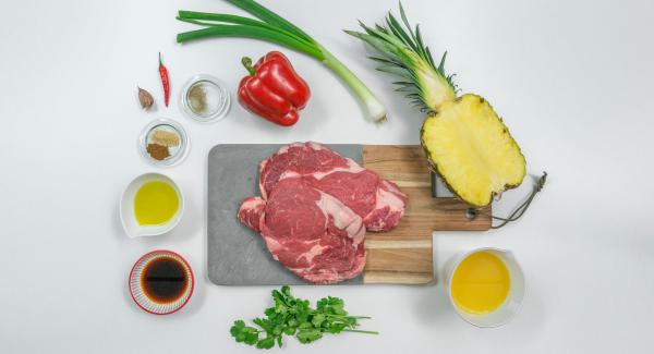 Preparación de los ingredientes