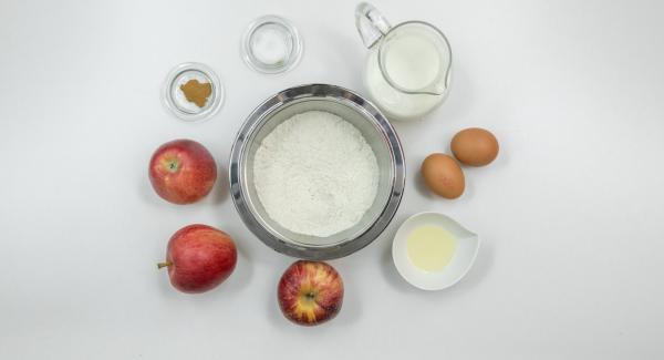 Preparación de los ingredientes.