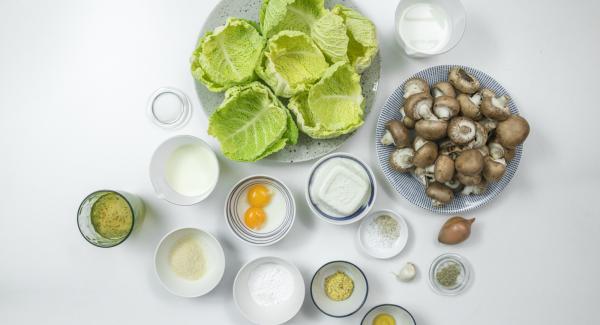 Preparación de los ingredientes