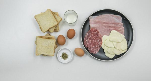 Preparación de los ingredientes.