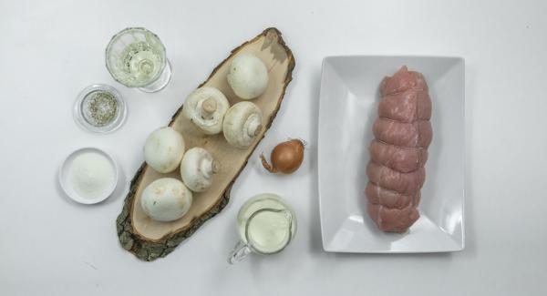 Preparación de los ingredientes.