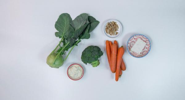 Preparación de los ingredientes.