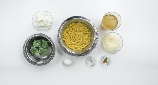 Preparación de los ingredientes.