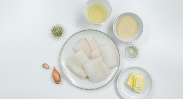 Preparación de los ingredientes.