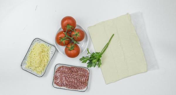 Preparación de los ingredientes.