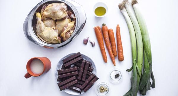 Preparación de los ingredientes