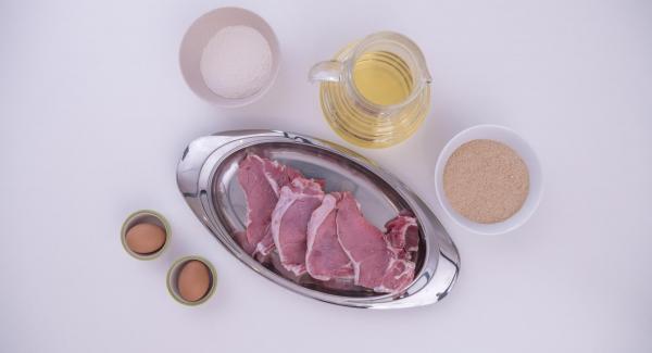 Preparación de los ingredientes.