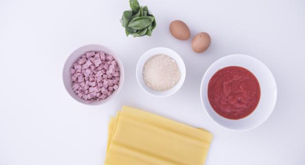 Preparación de los ingredientes.