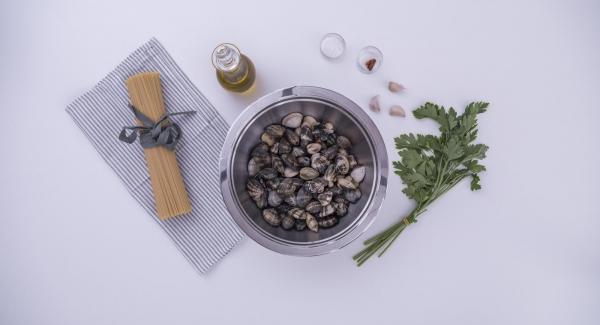 Preparación de los ingredientes.