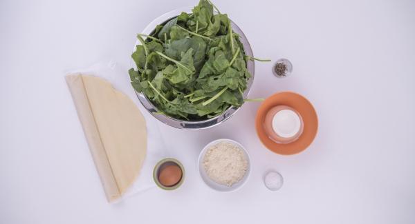 Preparación de los ingredientes.