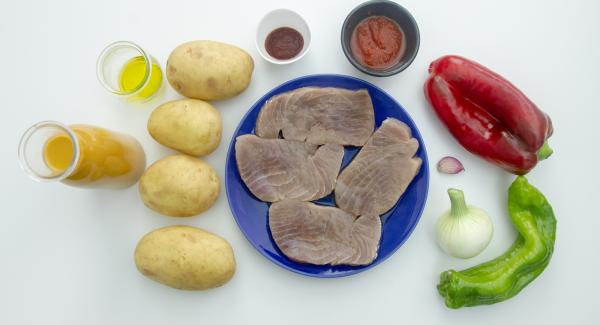 Preparación de los ingredientes