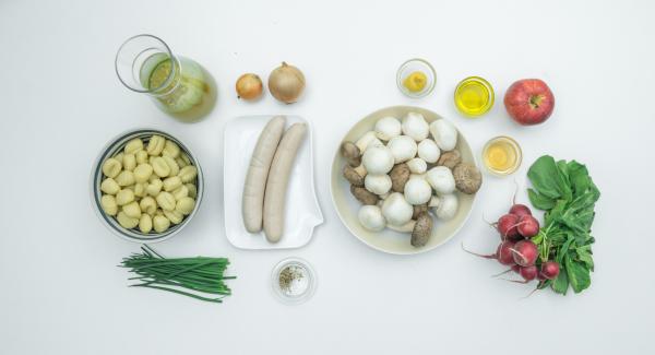 Preparación de los ingredientes.