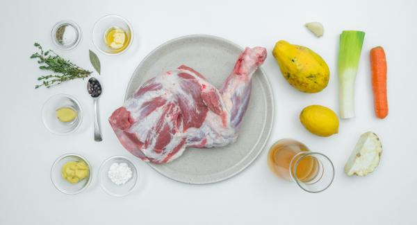 Preparación de los ingredientes.