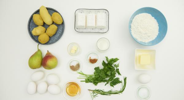 Preparación de los ingredientes.