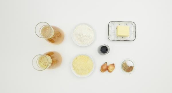 Preparación de los ingredientes.