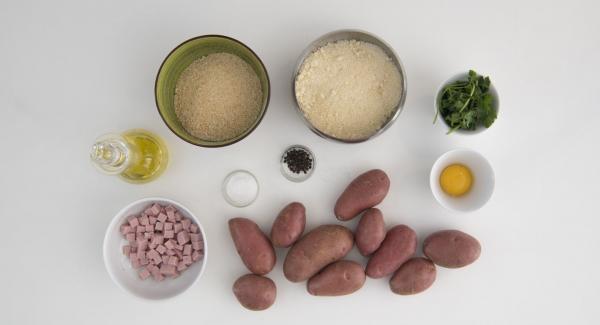 Preparación de los ingredientes.