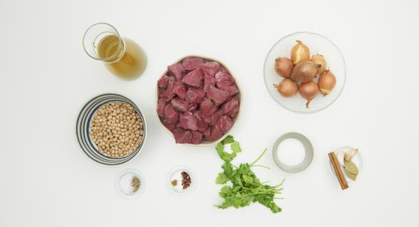 Preparación de los ingredientes