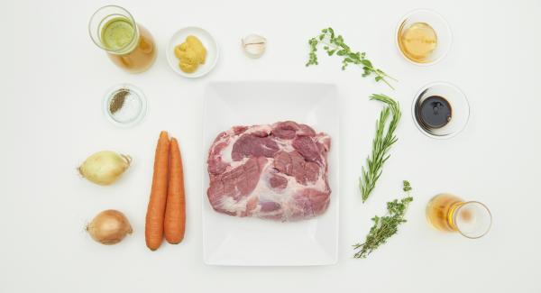 Preparación de los ingredientes.