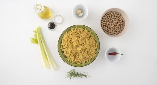 Preparación de los ingredientes.