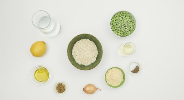 Preparación de los ingredientes.