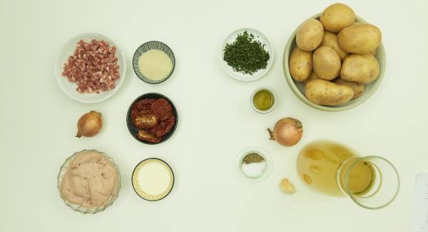 Preparación de los ingredientes.