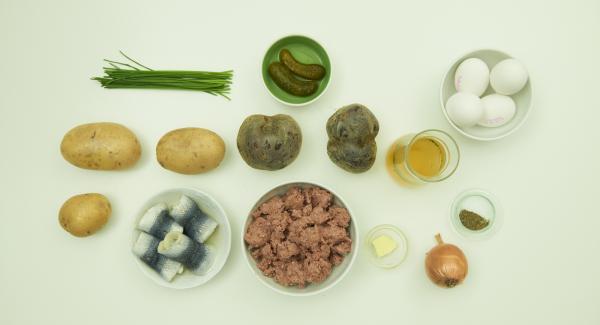 Preparación de los ingredientes.