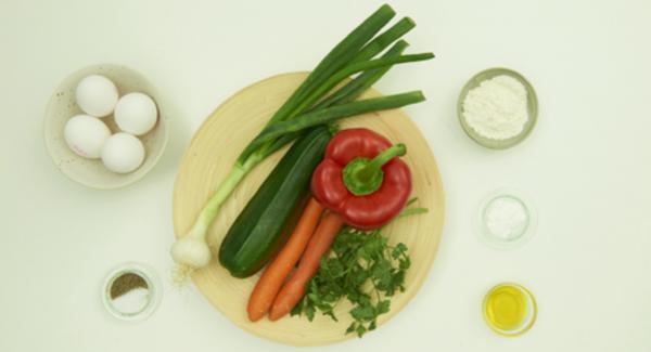 Preparación de los ingredientes.