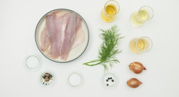 Preparación de los ingredientes.