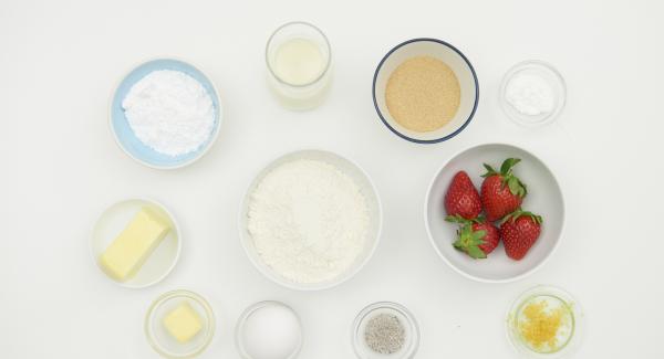 Preparación de los ingredientes.