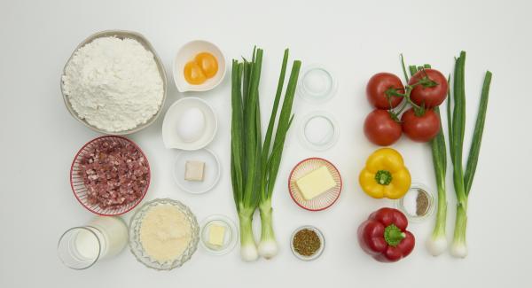 Preparación de los ingredientes.