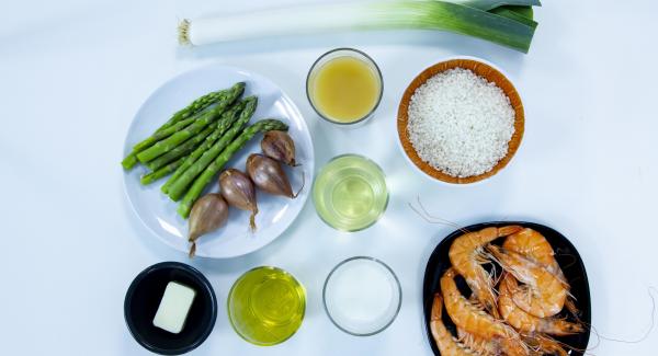 Preparación de los ingredientes.