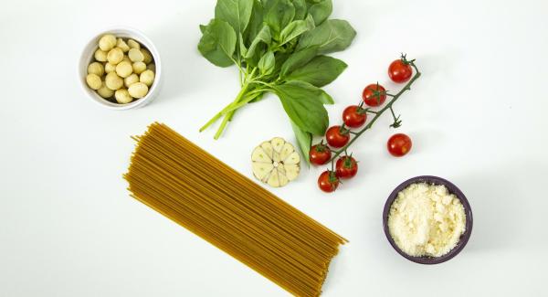 Preparación de los ingredientes.