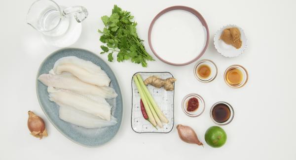 Preparación de los ingredientes.