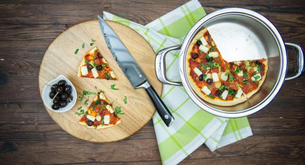 Pide turco con verduras