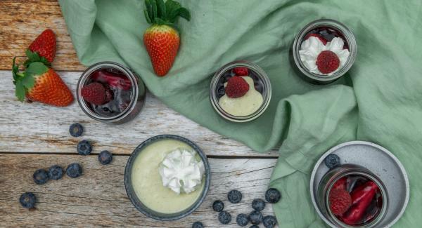 Gelatina de frutos rojos