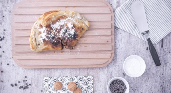 Calzone de Nutella, pera y galleta