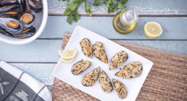 Mejillones gratinados