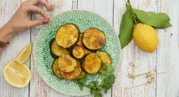 Rodajas de berenjena al horno 