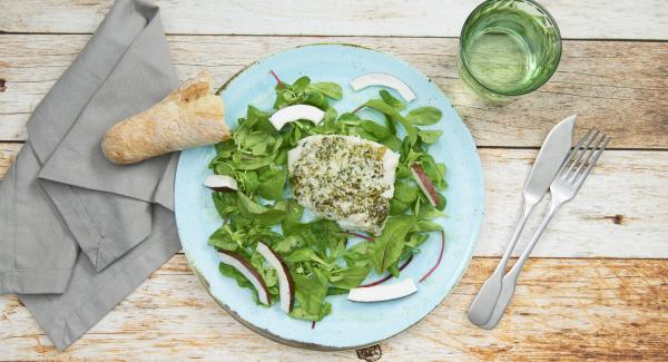 Filete de bacalao con cilantro y coco 