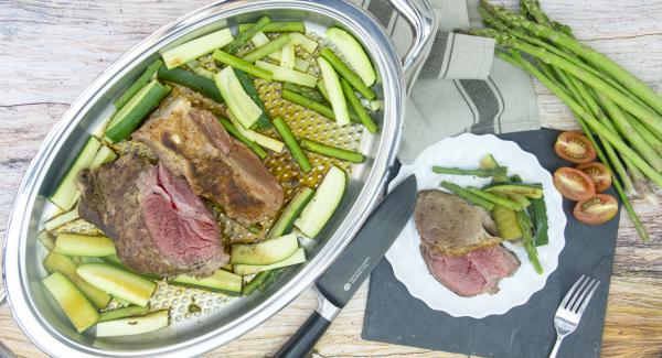 Mix aguja de ternera & cerdo con verduras